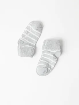 2 Pack Striped Antislip Kids Socks