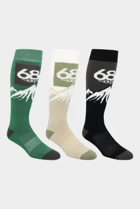 686 Men's Snow Caps Sock (3-Pack)