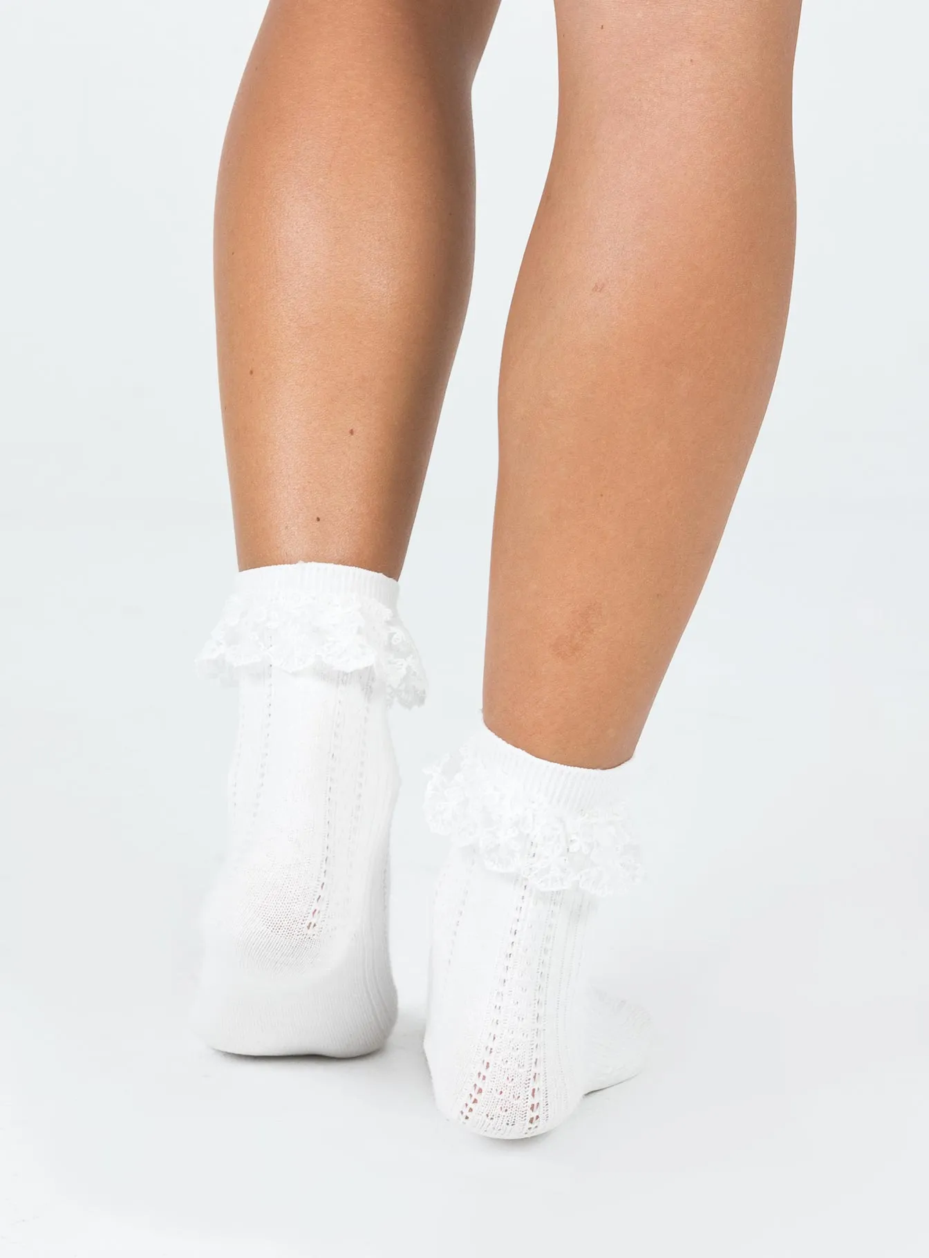 Ackie Socks White