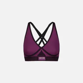 Adam Selman Bonded Active V-Neck Bra - Juice