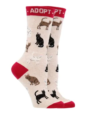 Adopt a Cat Socks Perfect Cat Lovers Gift