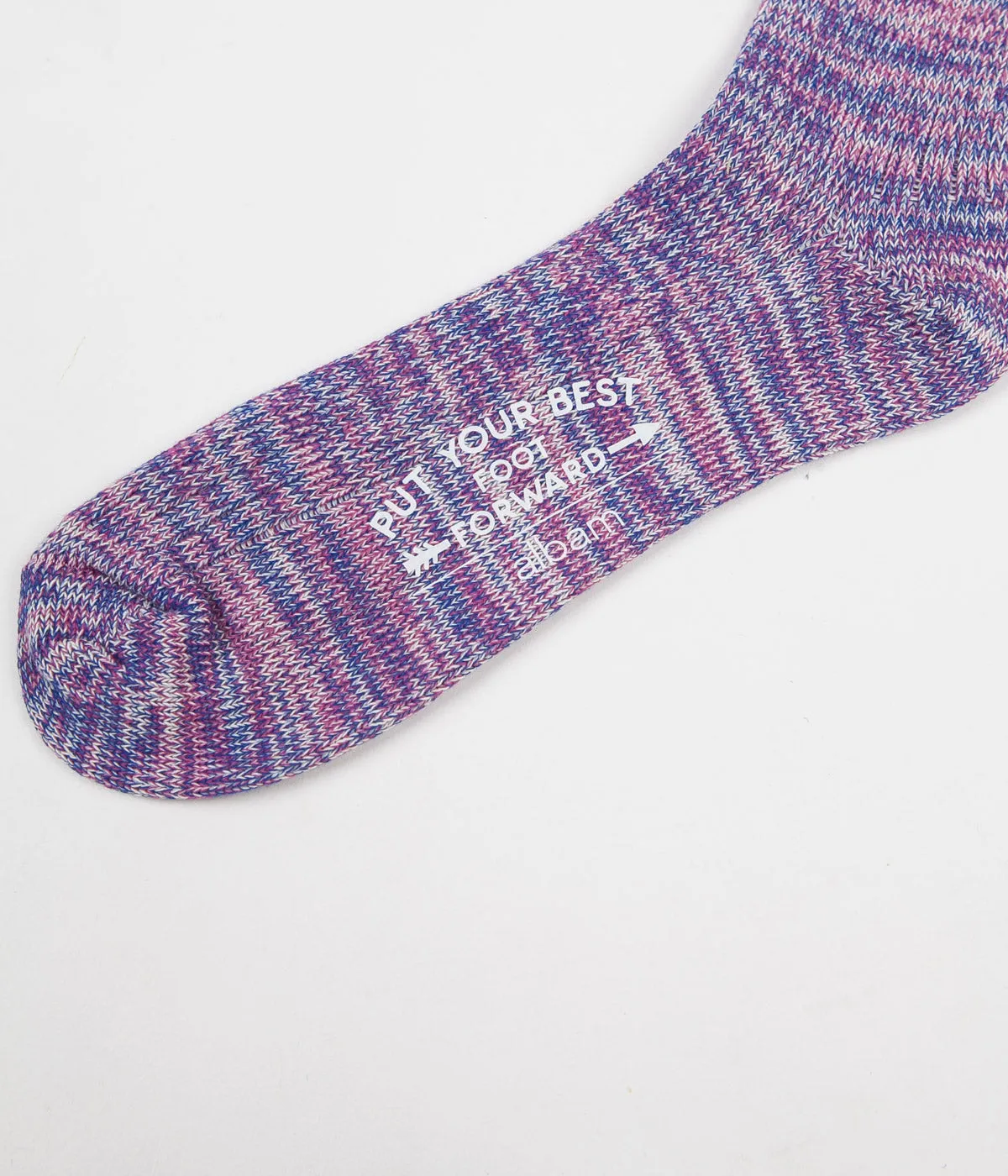 Albam Marl Socks - Blue / Pink / White