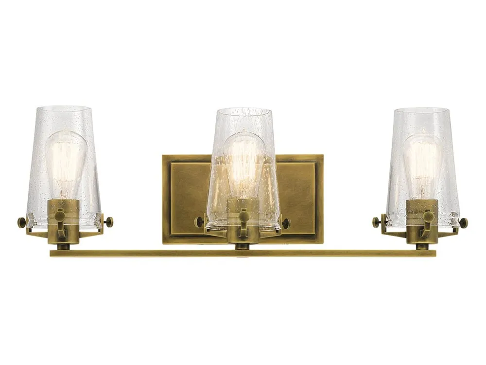 Alton 24 in. 3 Lights Vanity Light Brass Finish