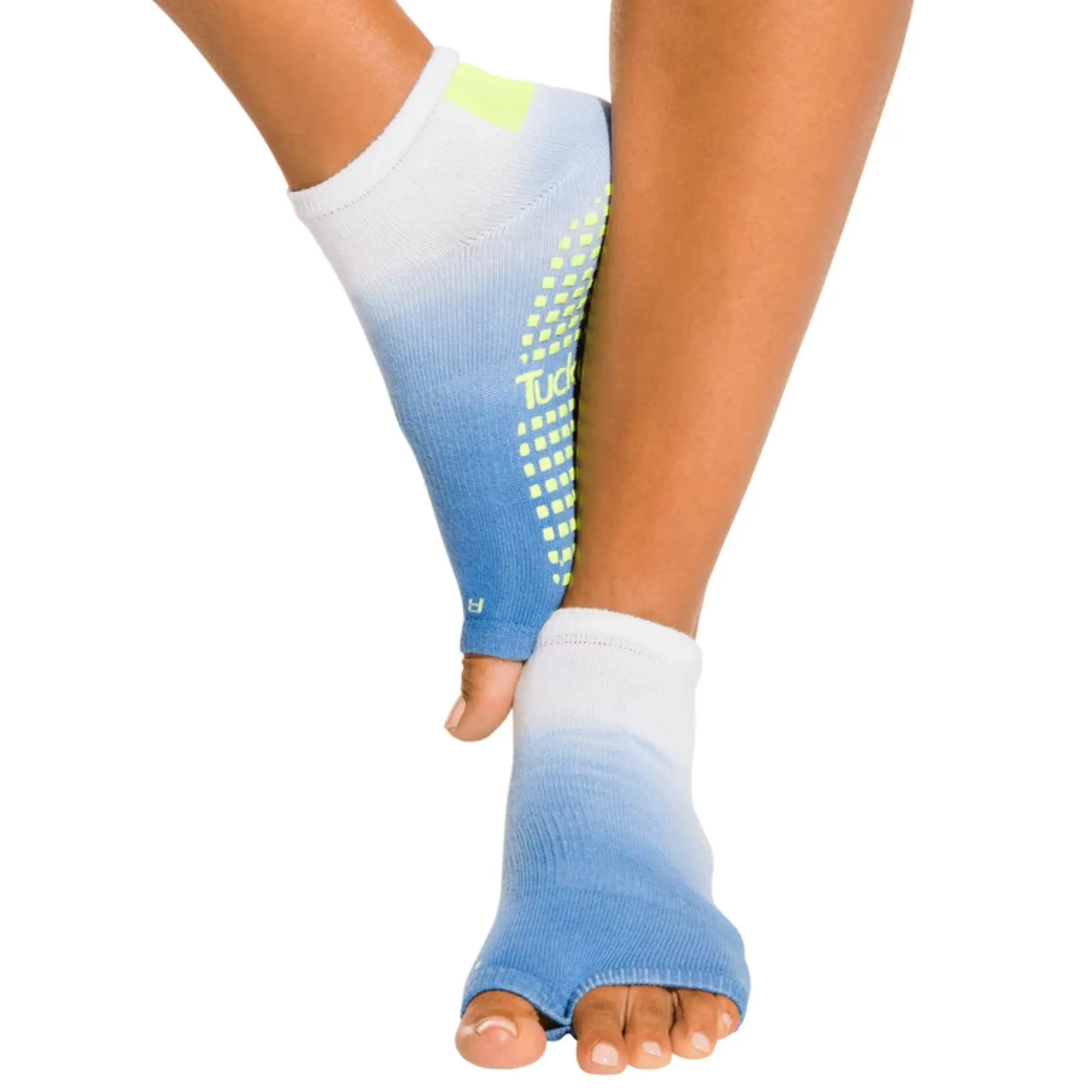 Anklet Grip Socks - Neon Waters (Barre / Pilates)