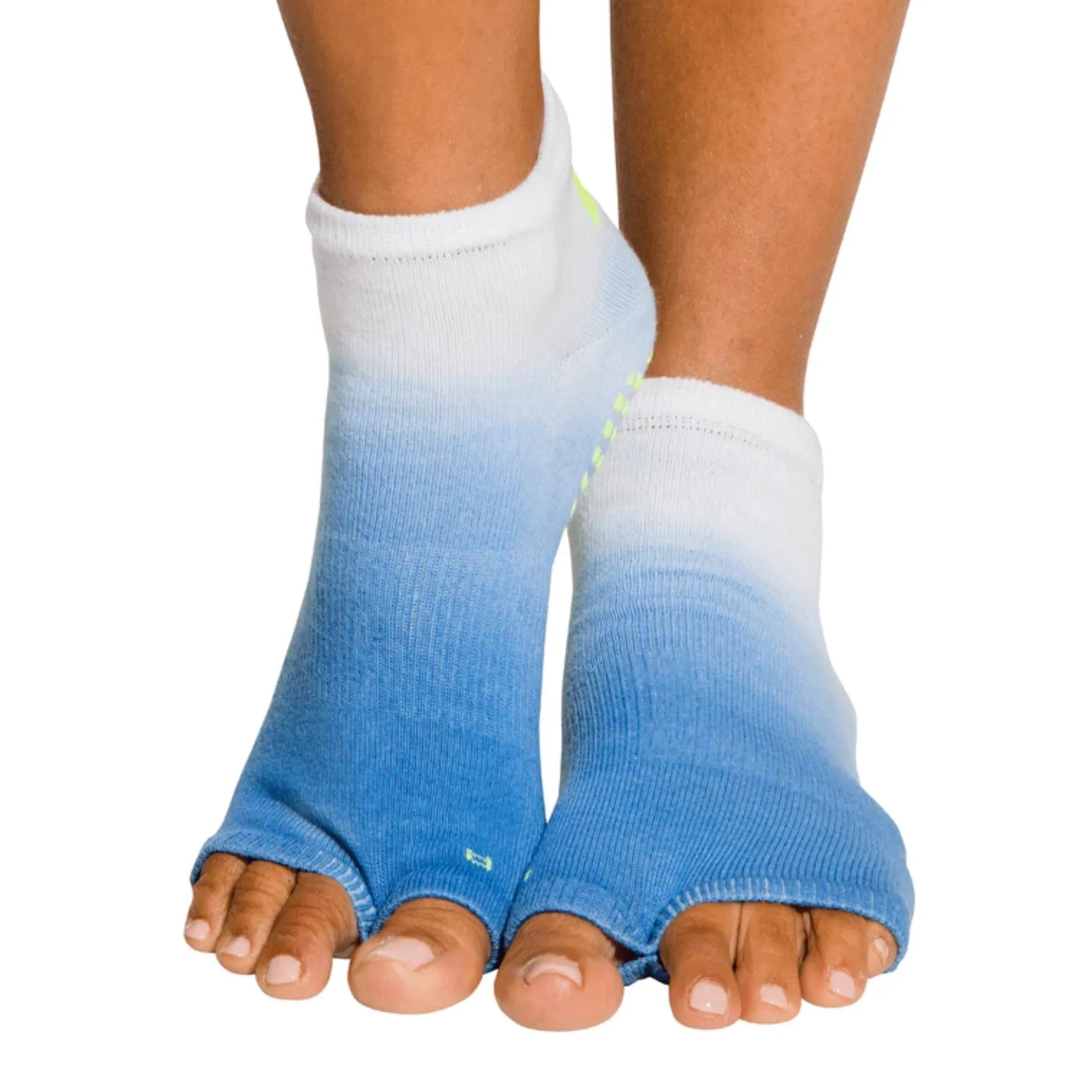 Anklet Grip Socks - Neon Waters (Barre / Pilates)