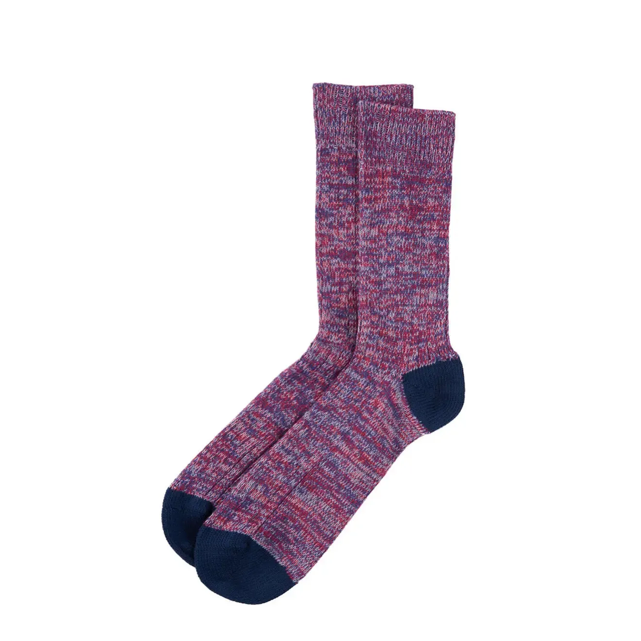 Barbour Colour Twist Socks Red / Navy