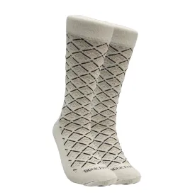 Beige Classic Diamond Pattern from the Sock Panda (Adult Large)