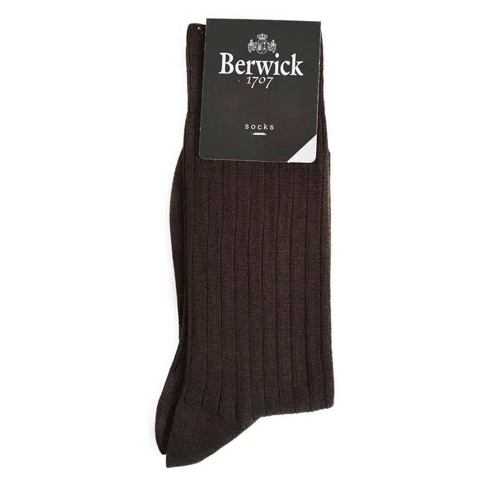 Berwick 1707 Cotton Blend Ribbed Socks