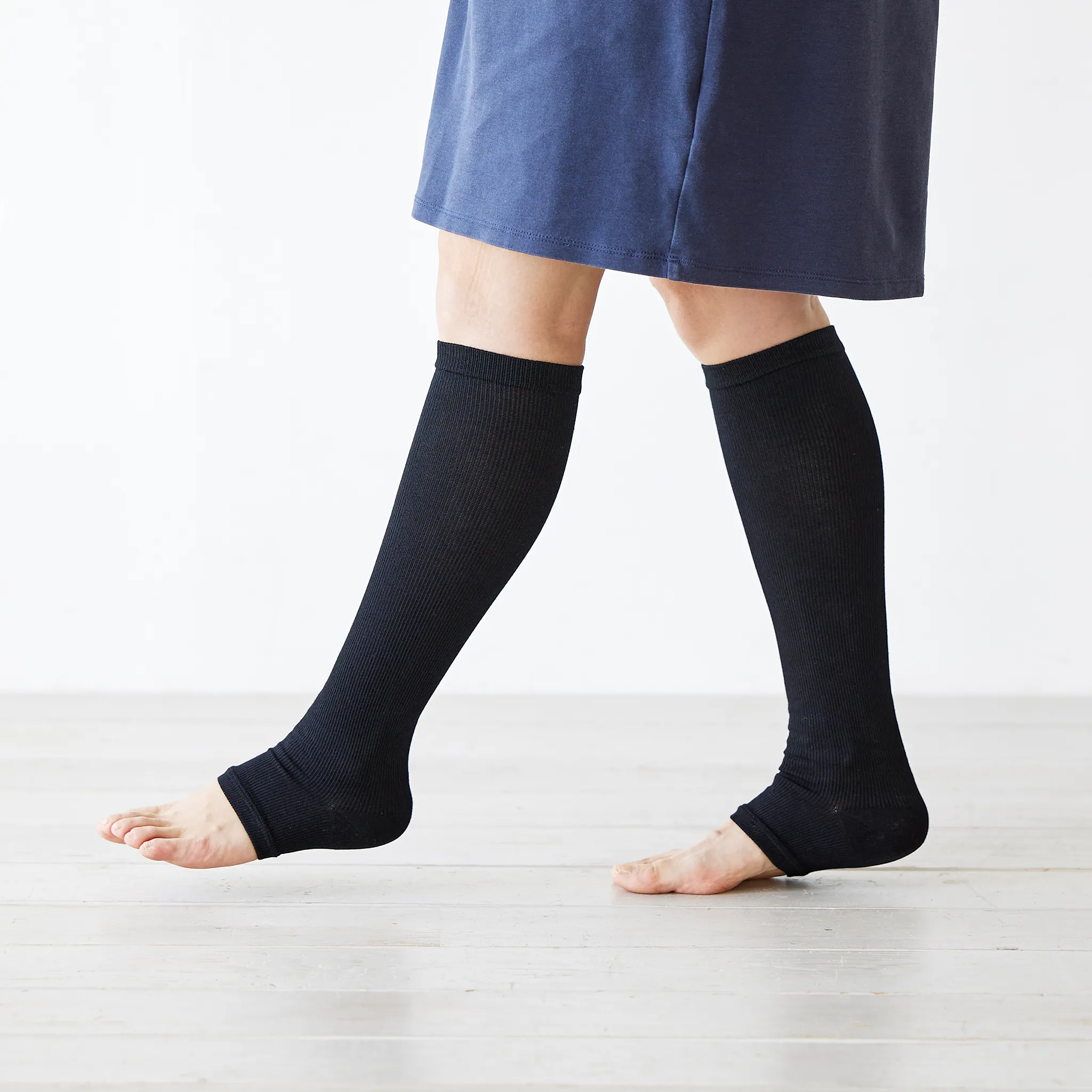 Bikyaku Compression Socks - Open-Toe Type - N102