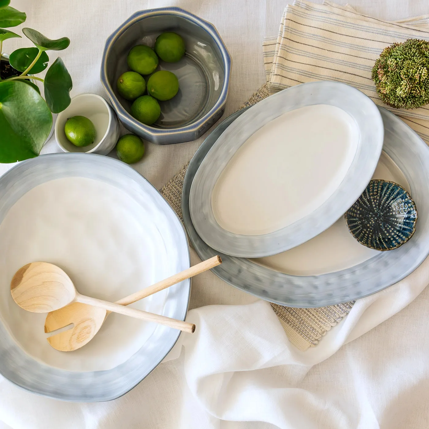 Blue Serving Bowl