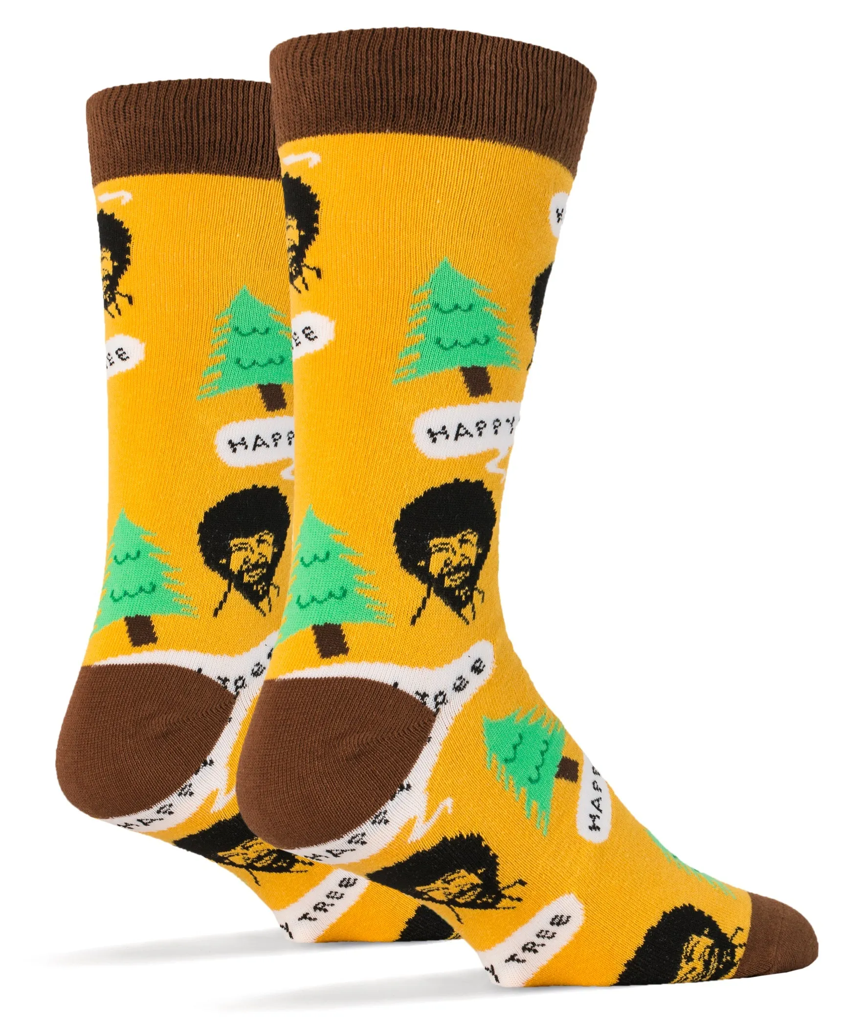 Bob Ross Happy Tree Socks