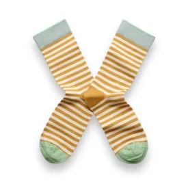 Bonne Maison Sock Stripe Ochre