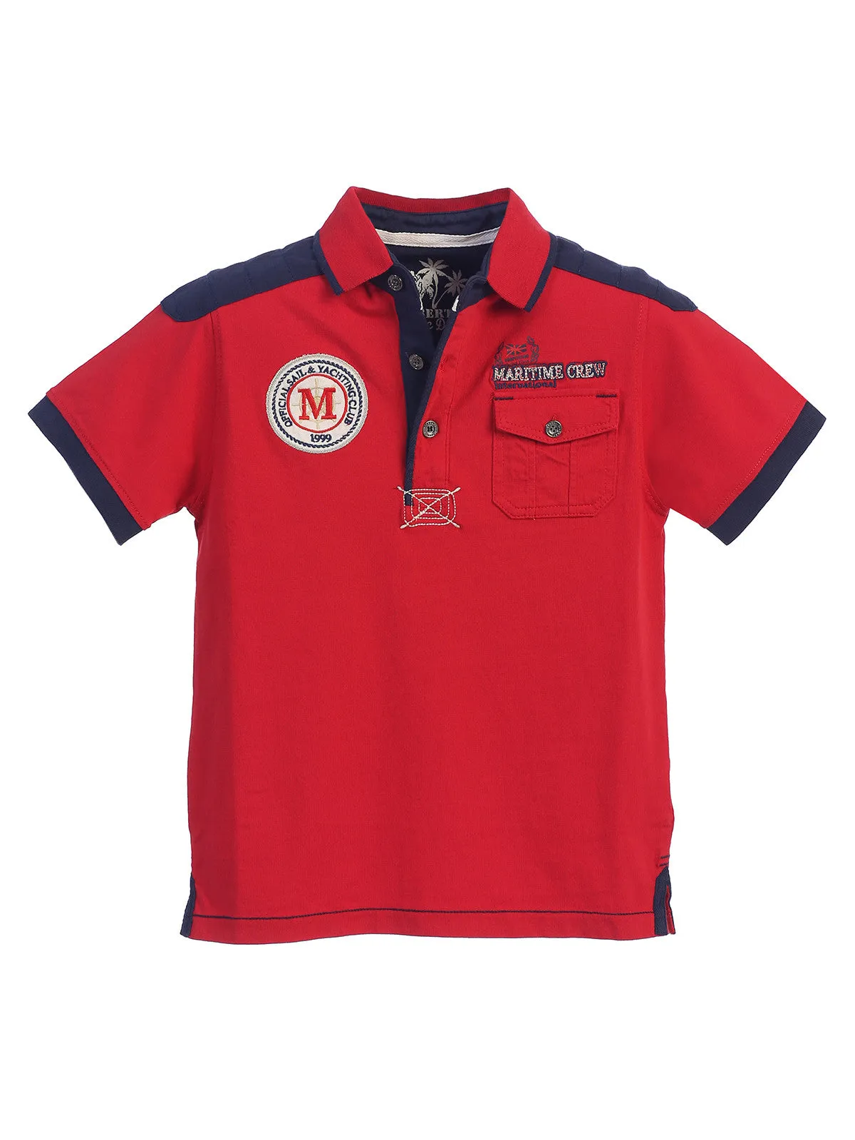 Boy's Nautical Polo Shirt