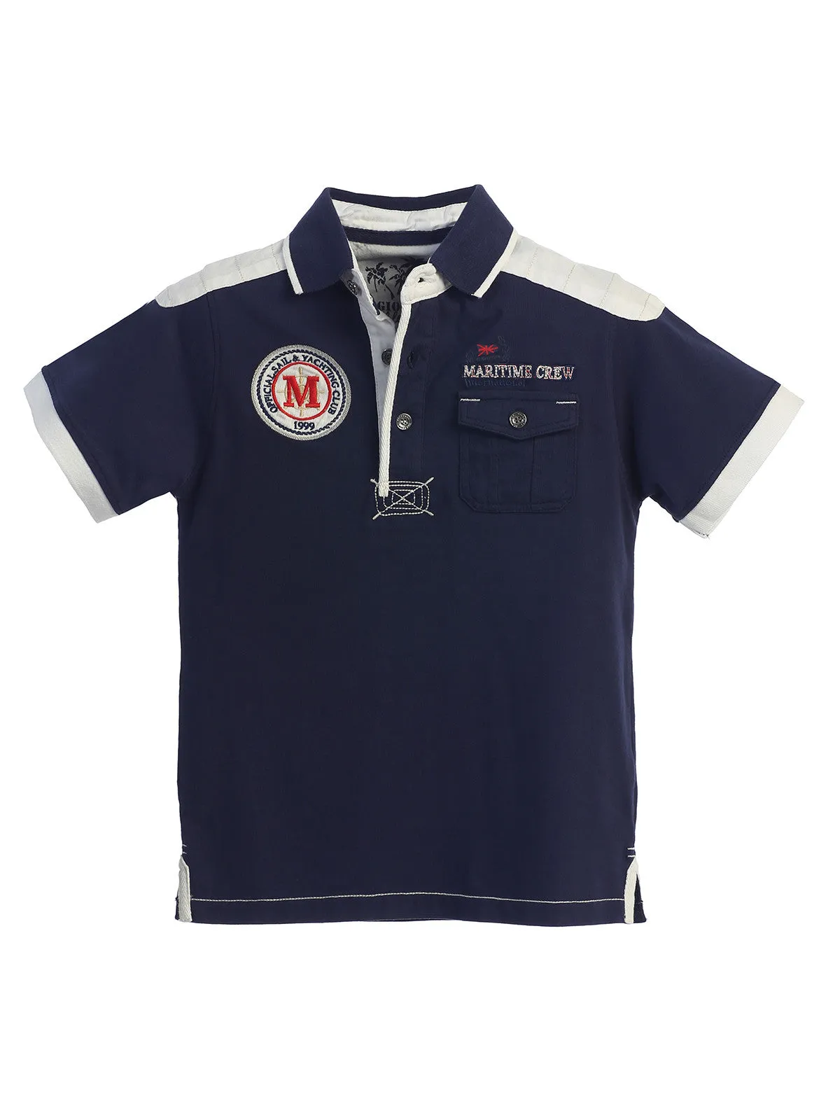 Boy's Nautical Polo Shirt