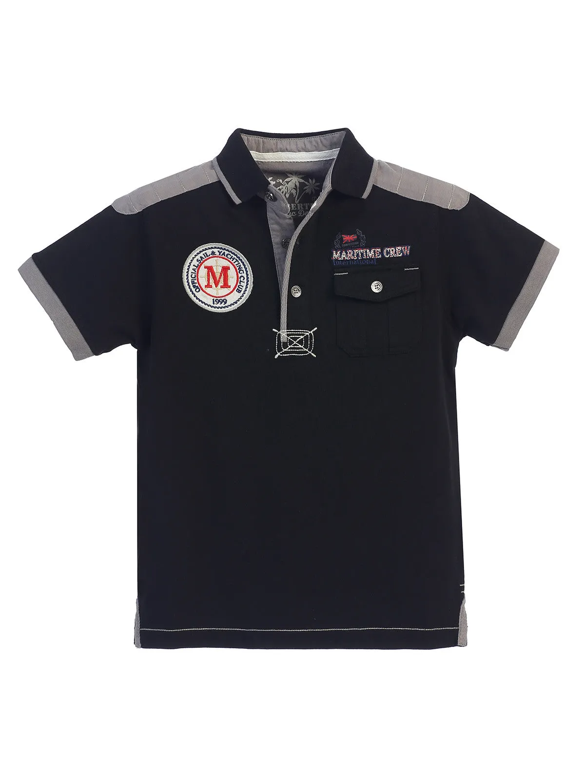 Boy's Nautical Polo Shirt