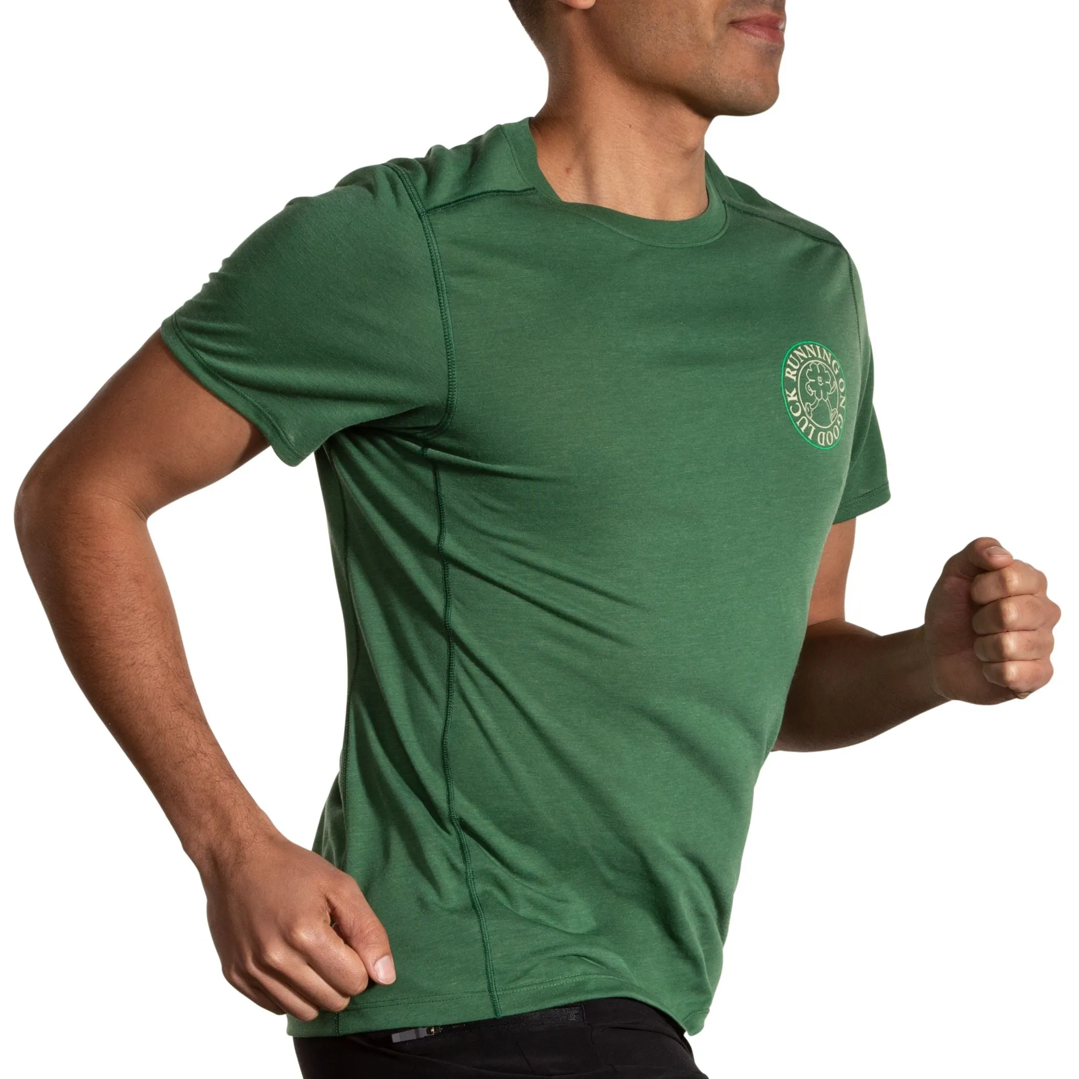 Brooks Men's Distance Short Sleeve 3.0 Run Lucky