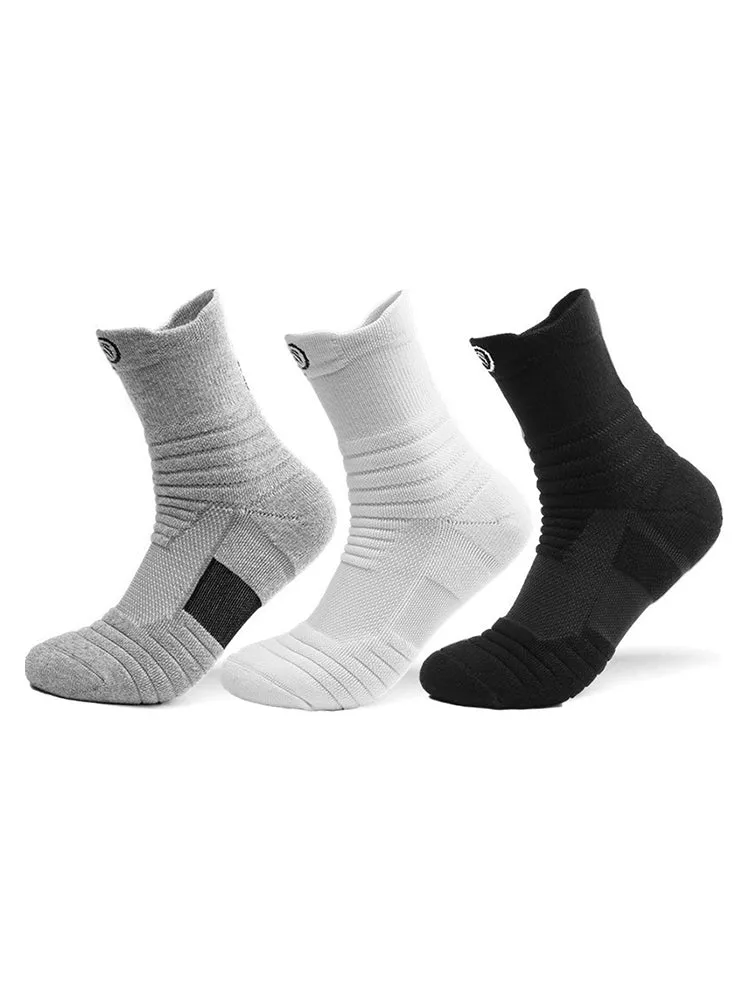 Buy One Get Three Thickened Running Outwear High Top Sports Socks