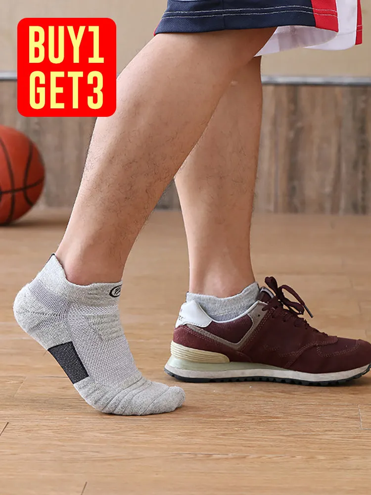 Buy One Get Three Thickened Running Outwear High Top Sports Socks