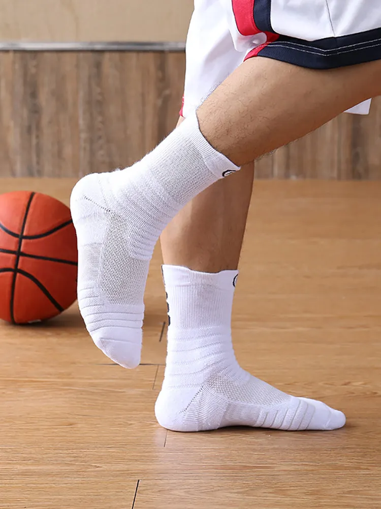 Buy One Get Three Thickened Running Outwear High Top Sports Socks