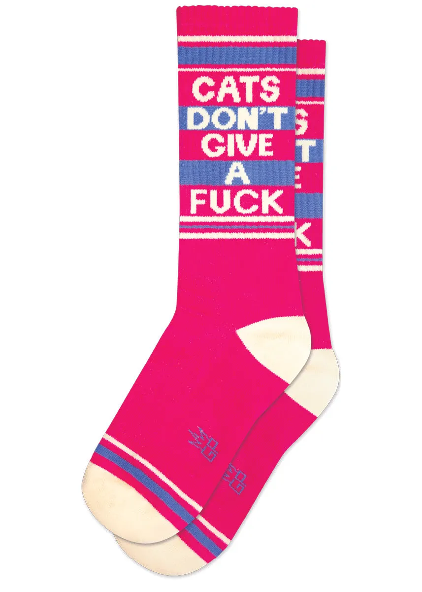 Cats Don't Give a Fuck Socks