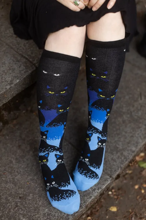 Cats in the Dark Knee High