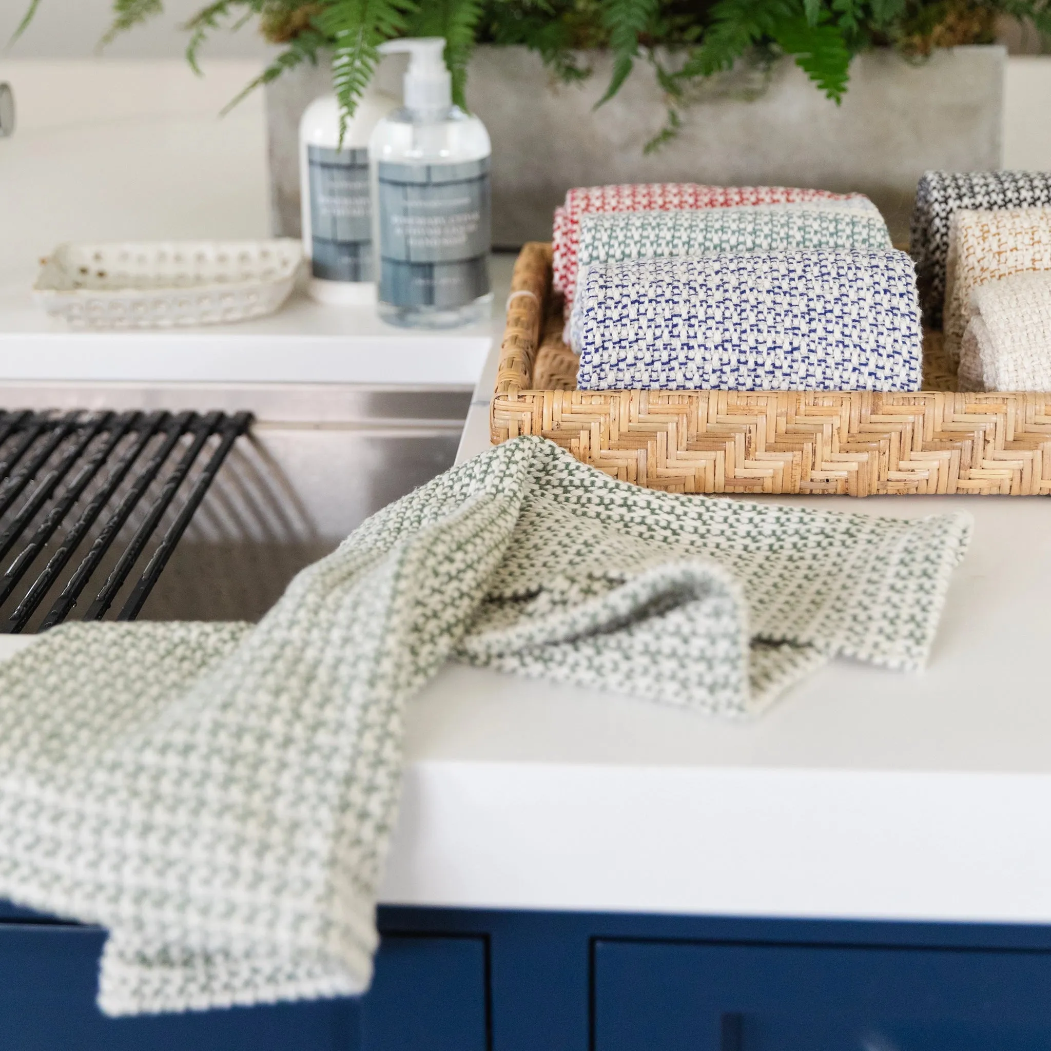 Celadon Green Handwoven Kitchen Towel