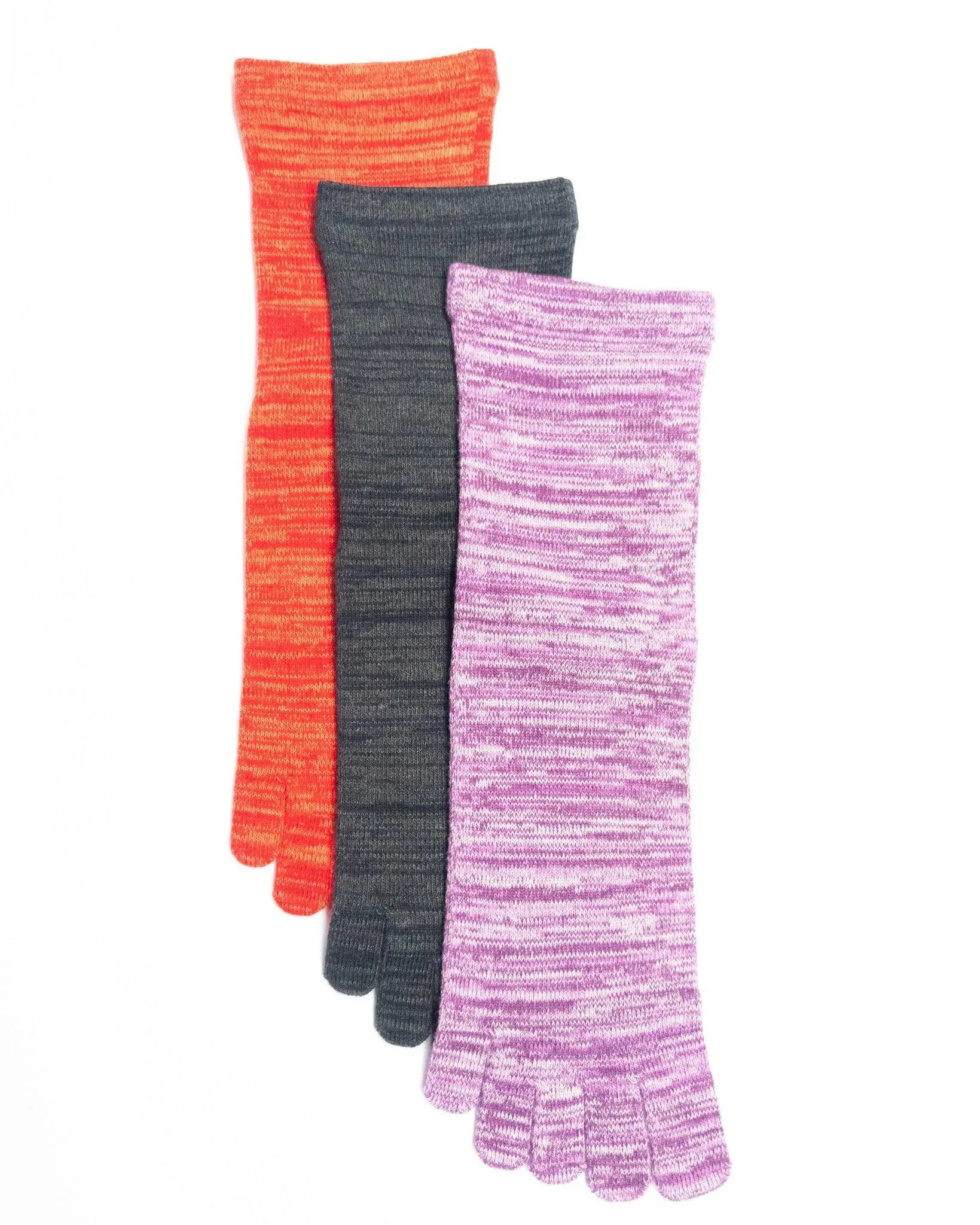 Color Your Life | Crew | Acrylic Toe Socks