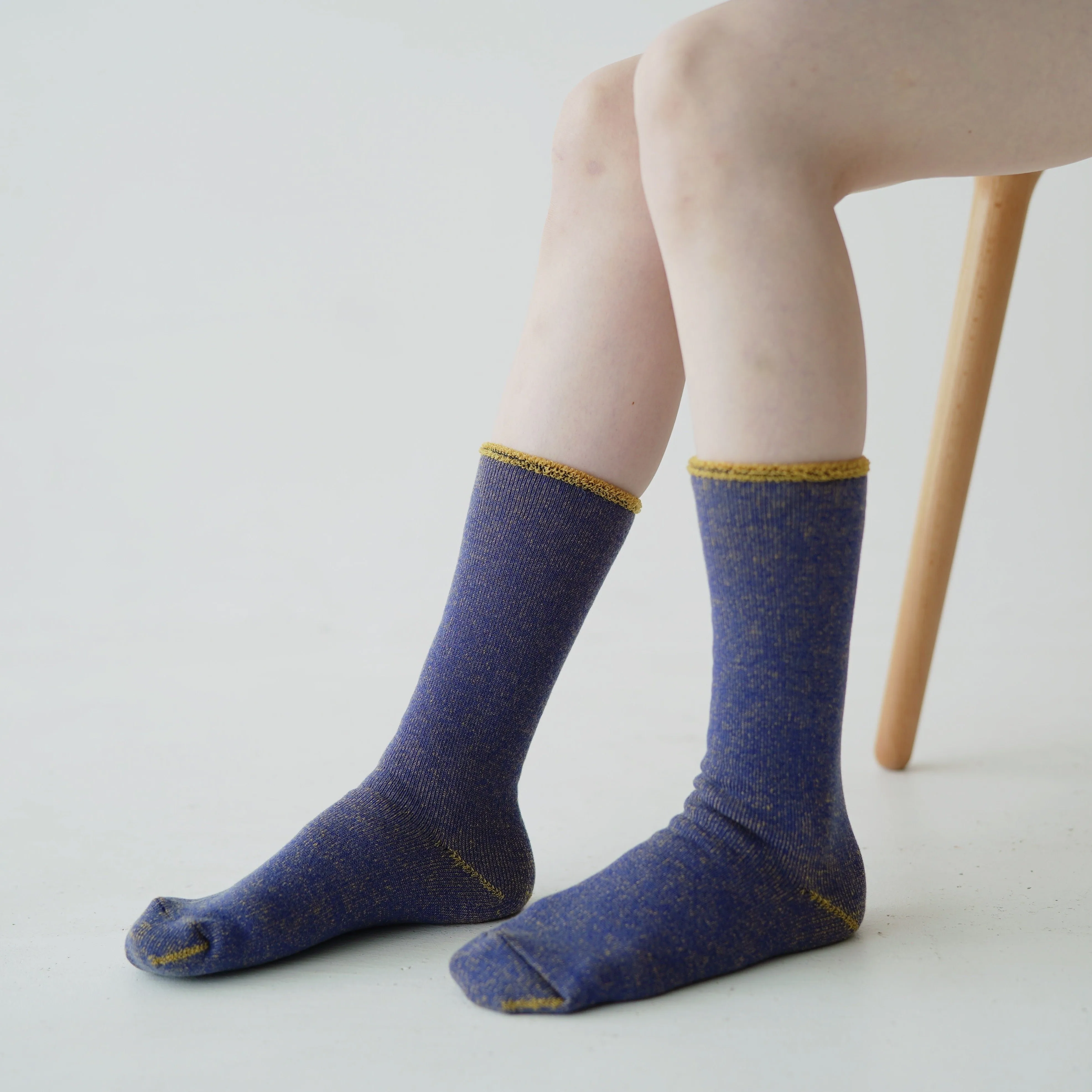 Cotton Wool Pile Socks - Lapis Lazuli