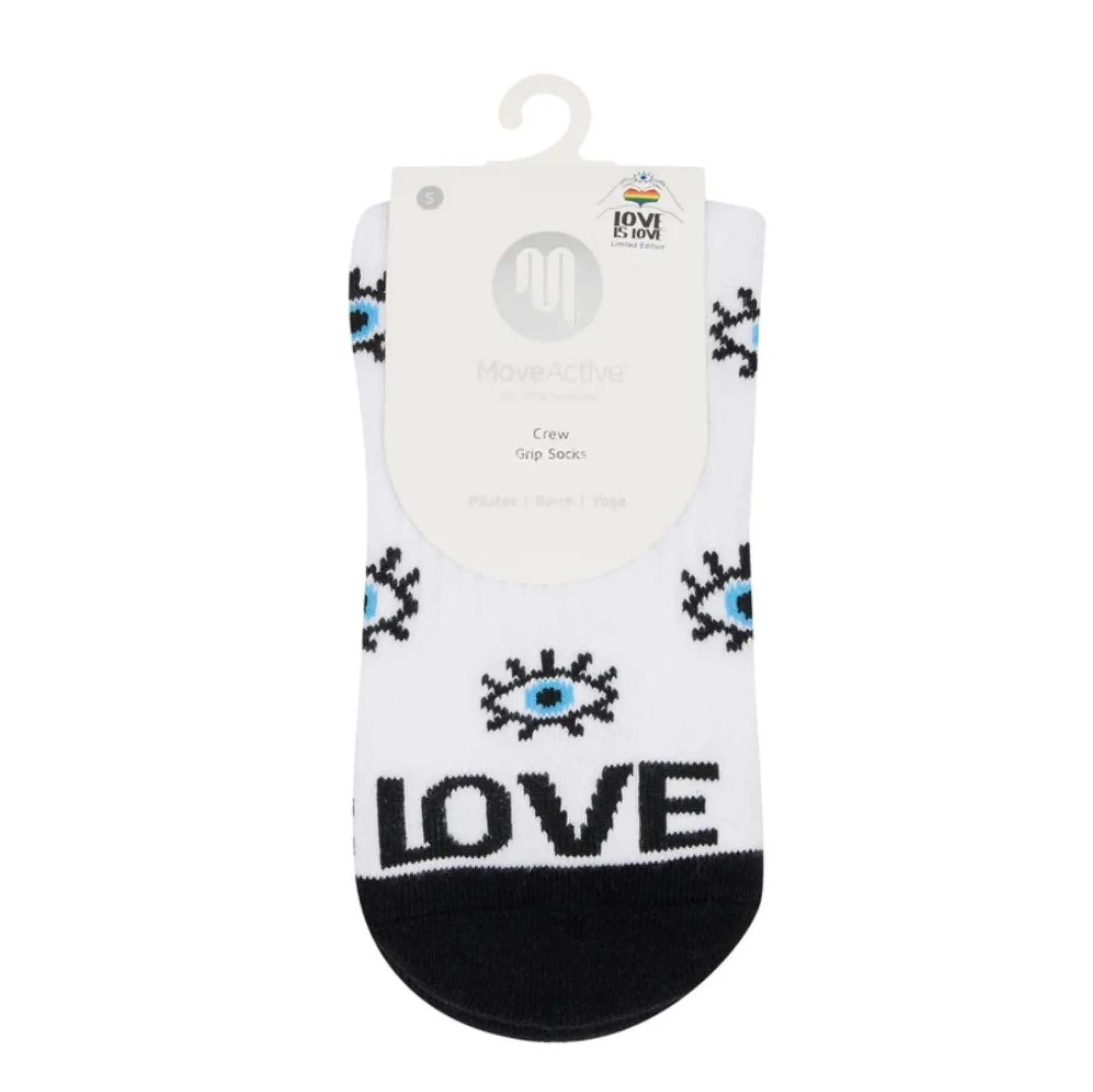 Crew - Love & Peace Grip Socks (Barre / Pilates)