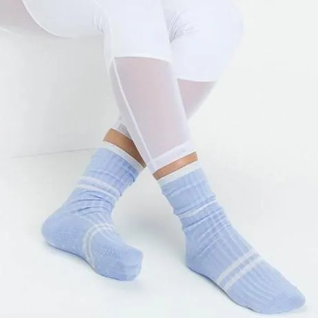 Crew Sporty Glitter Grip Socks (Barre / Pilates)