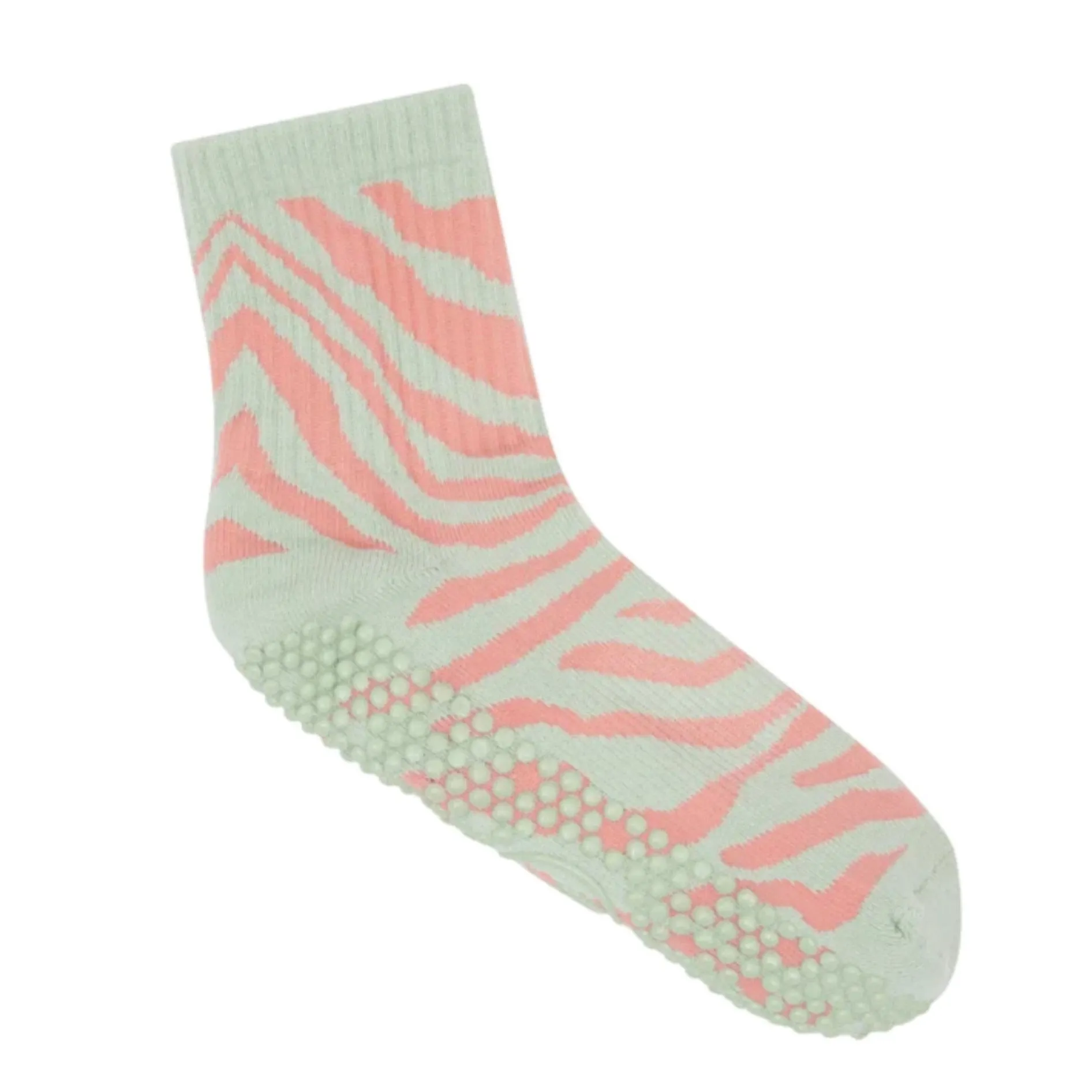 Crew - Zebra Grip Socks (Barre / Pilates)