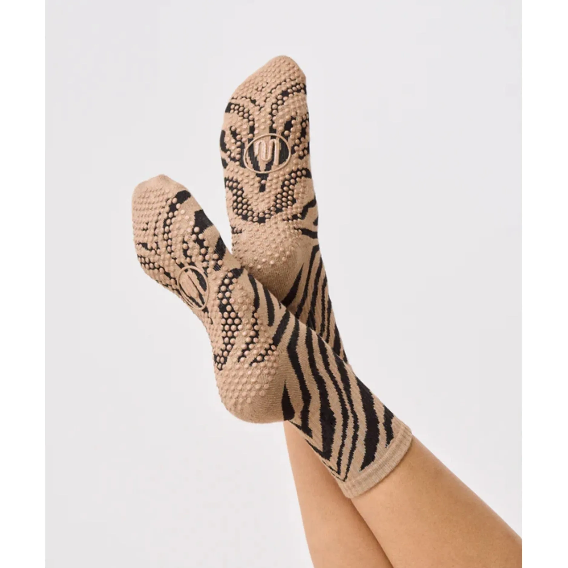 Crew - Zebra Grip Socks (Barre / Pilates)