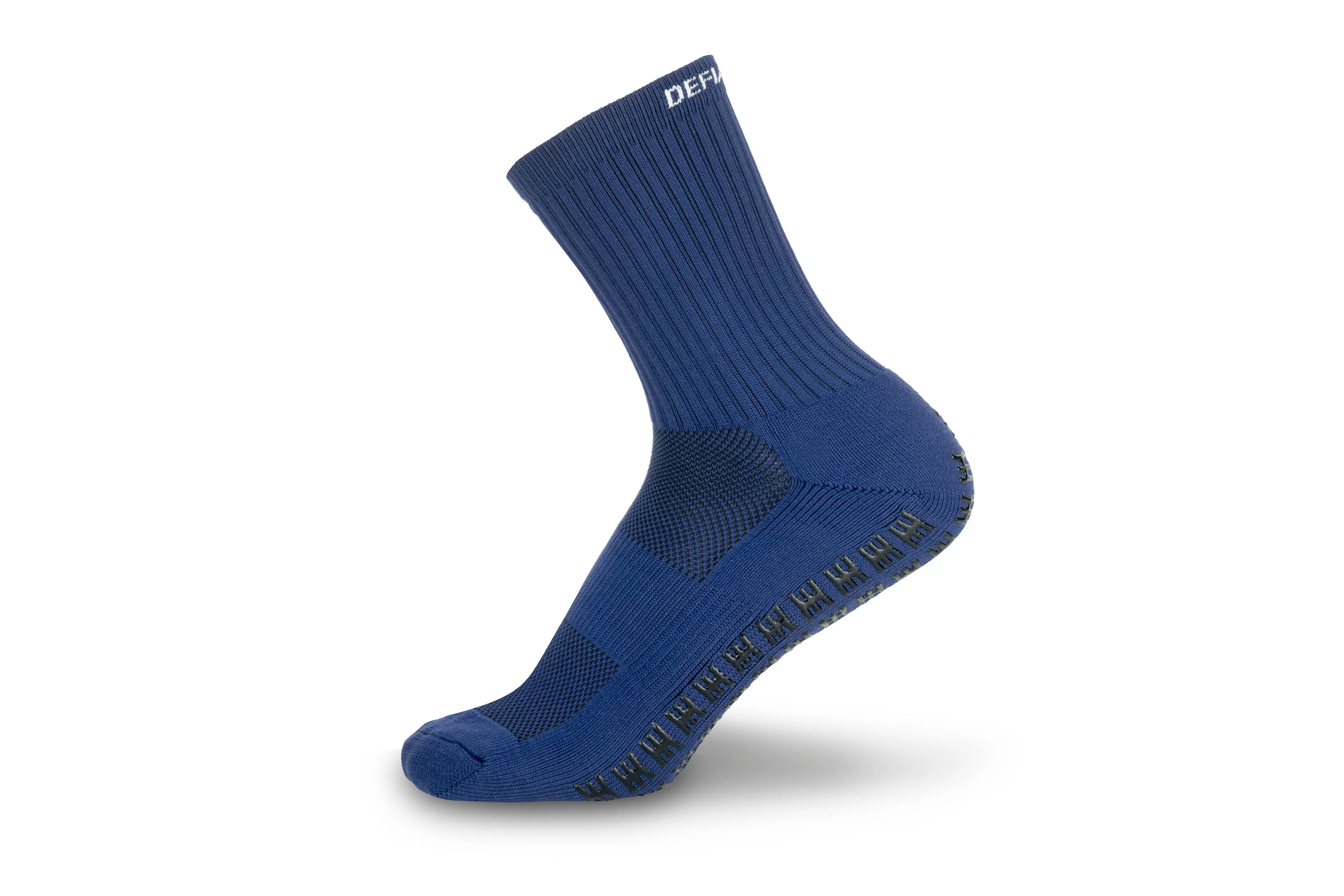 Defiance Grip Socks Blue - mid calf length