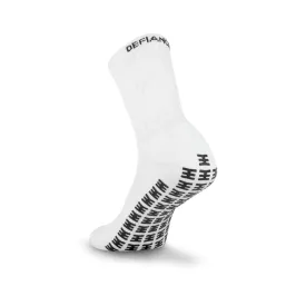 Defiance Grip Socks White - mid calf length