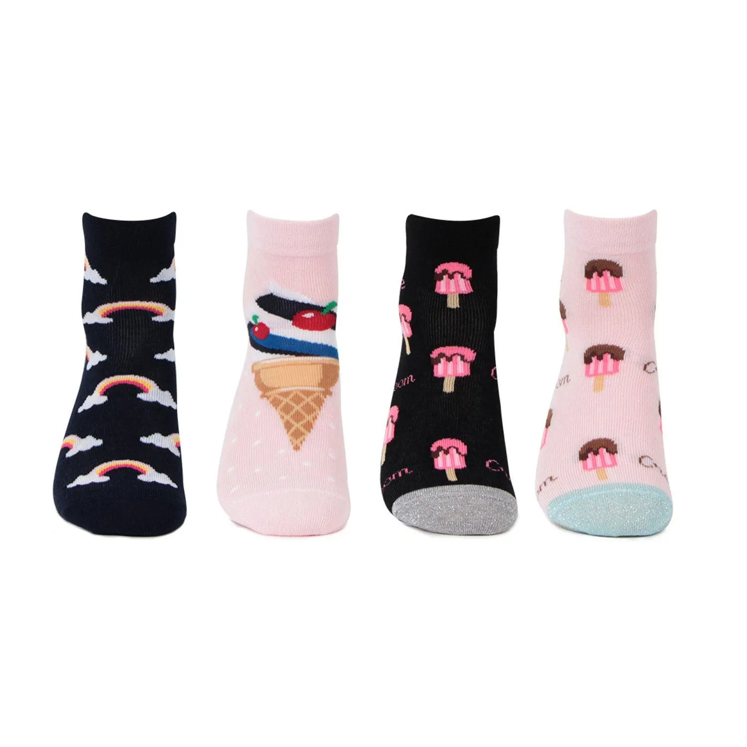 Designer Socks For Girls- Pack Of 4