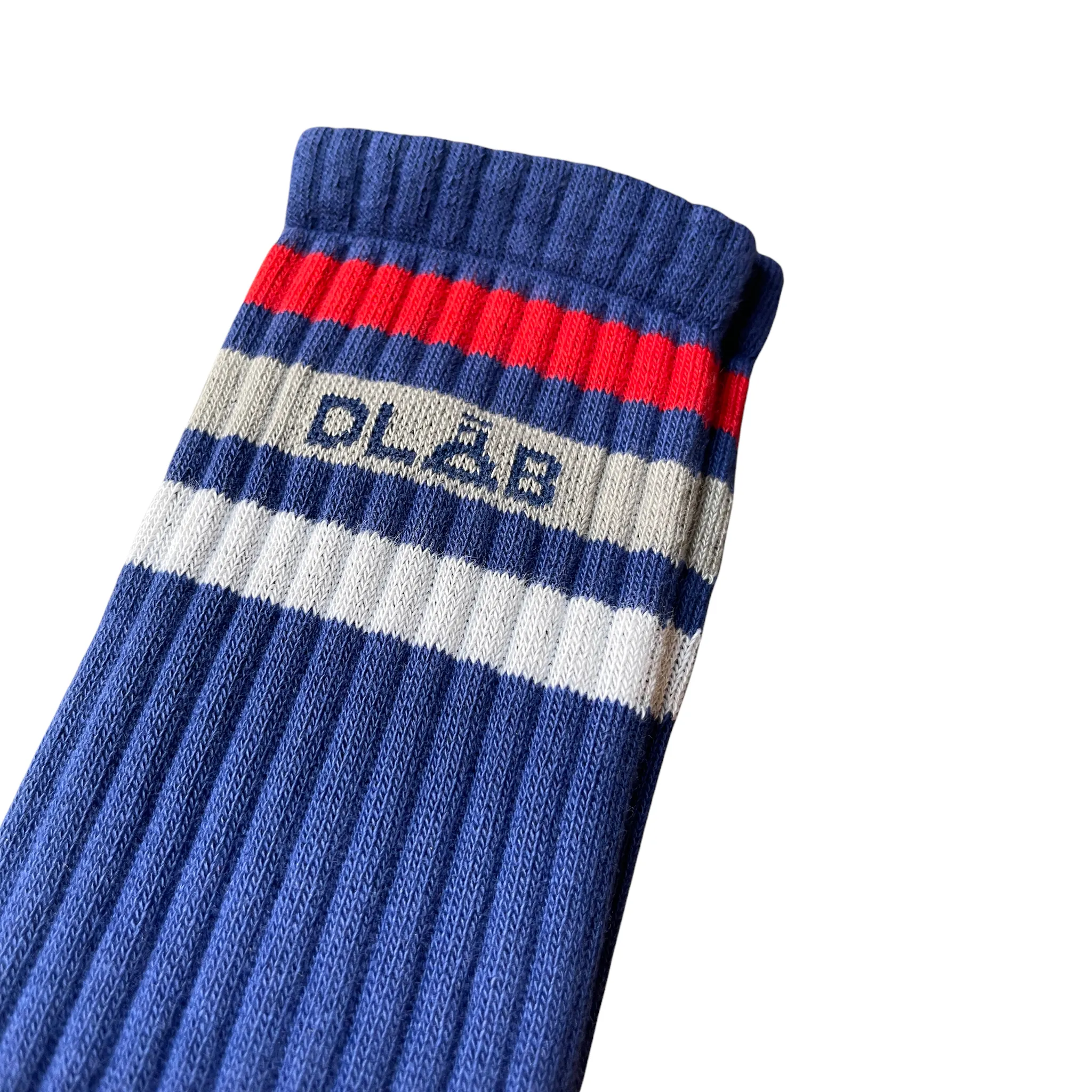 Dlab Socks (High) Navy Blue/Lines