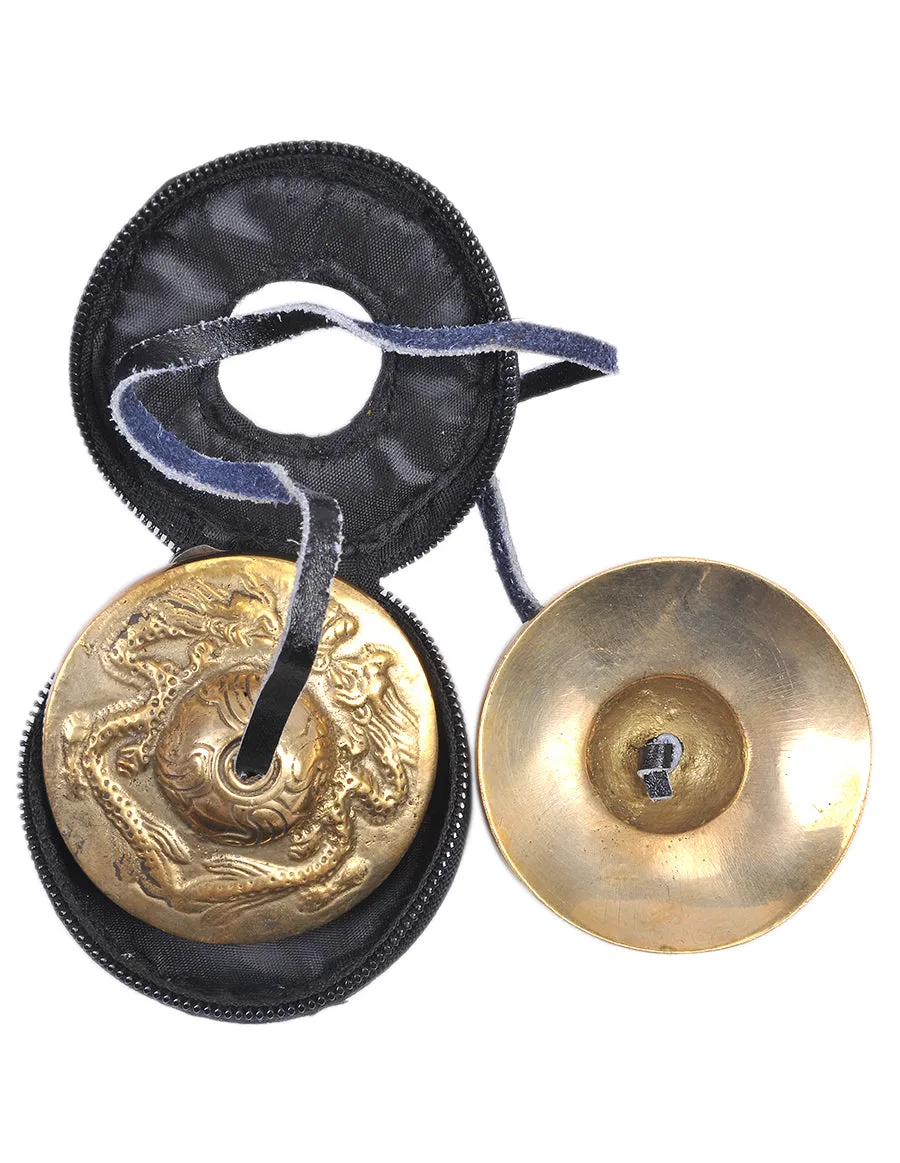 Double Dragon Finger Cymbals Tibetan Tingsha