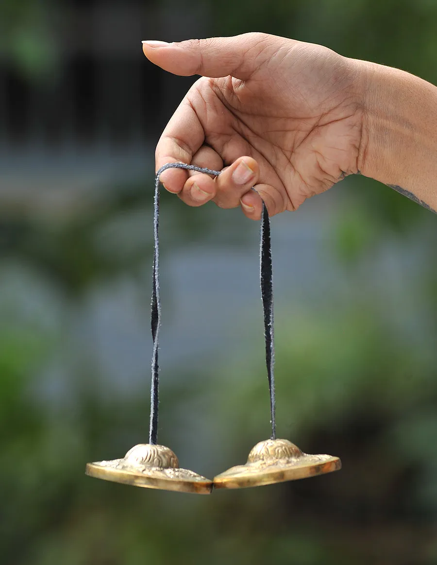 Double Dragon Finger Cymbals Tibetan Tingsha