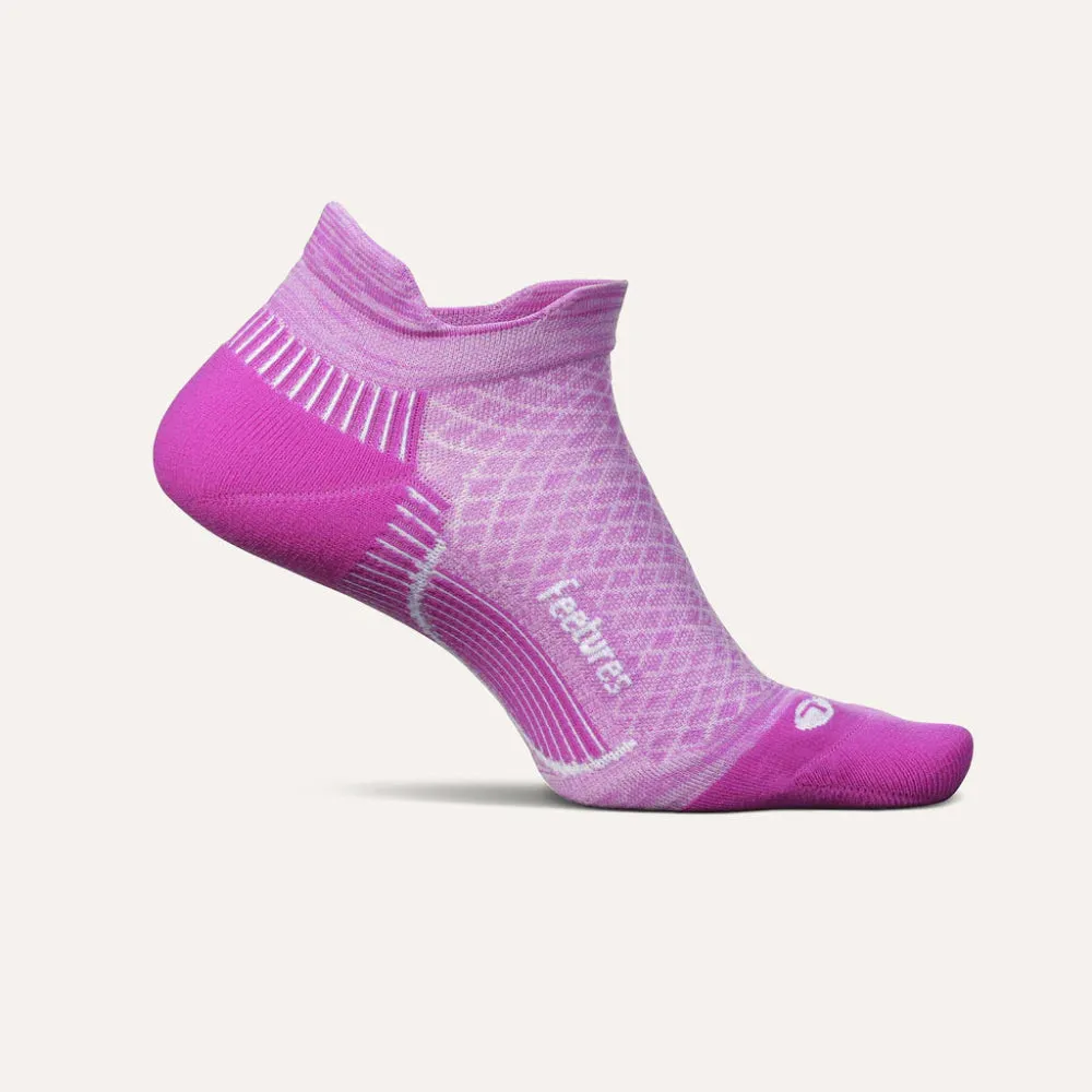 Feetures Plantar Fasciitis Relief Sock Light Cushion No Show Tab - Vivid Violet