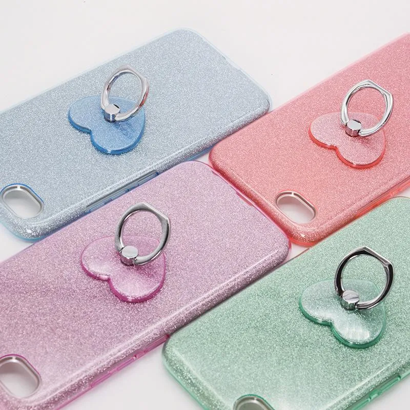 Flash powder mobile phone ring buckle