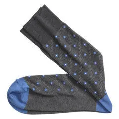 Floating Diamond Socks - Charcoal