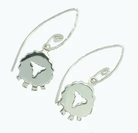 Front Face Sheep Drop Earrings