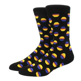 Geometric Sunset Pattern Socks from the Sock Panda (Adult Large - Men's Shoe Sizes 8-12)