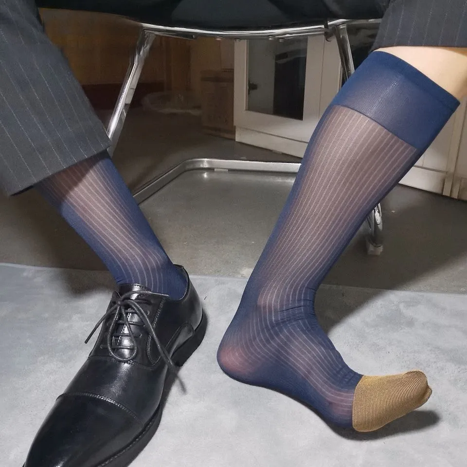 Gold-Toe Striped Dress Socks