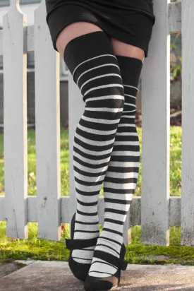 Gradient Stripes Extraordinary Thigh High