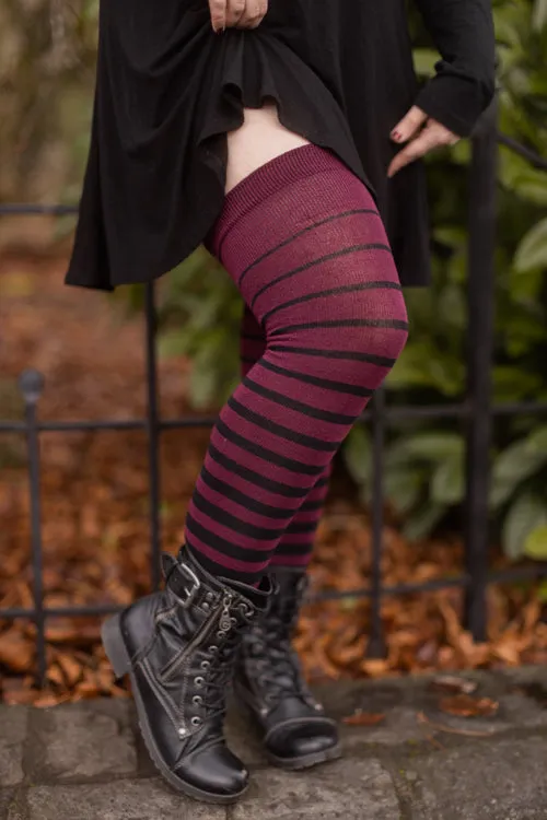 Gradient Stripes Extraordinary Thigh High