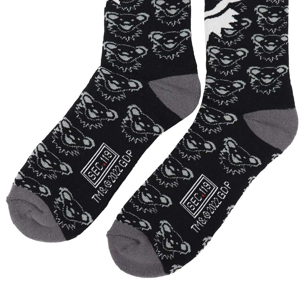 Grateful Dead | Socks | Grey & Black Dancing Bear