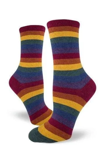 Heather Rainbow Stripe | Women's Crew