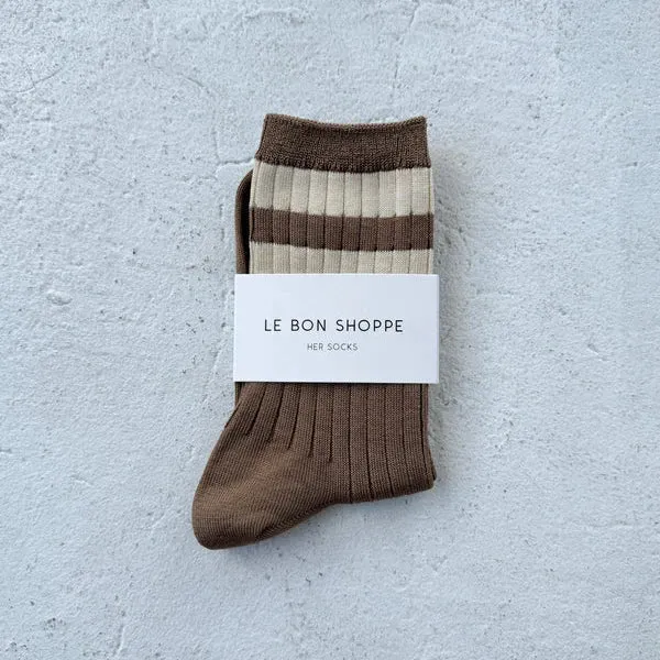 Her Socks - Varsity | Various Colours | by Le Bon Shoppe