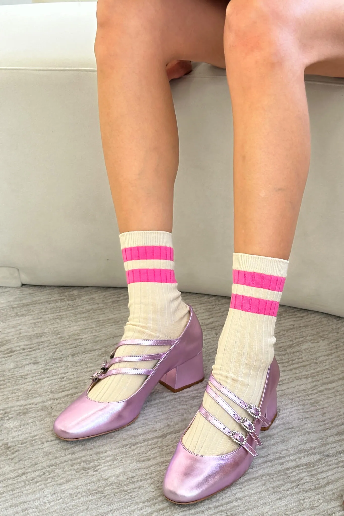 Her Socks - Varsity | Various Colours | by Le Bon Shoppe